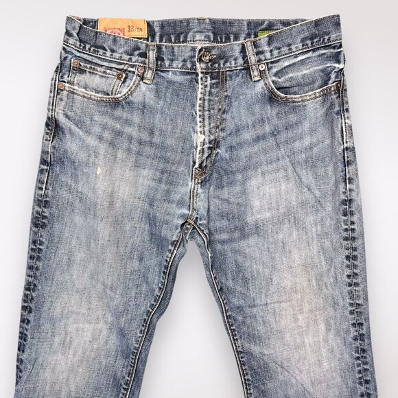 Gap 1969 Standard Fit Jeans Blue Denim Size 33/28 - Picture 2 of 9